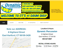 Tablet Screenshot of dynamicpercussion.com